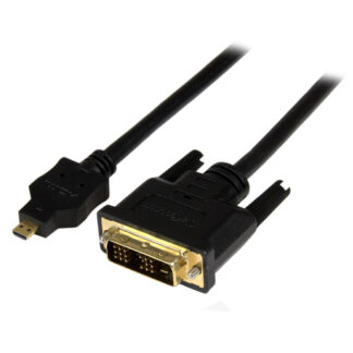 Cavo adattatore Cavo adattatore Startech.Com HDDDVIMM1M Video Micro Hdmi Dvi Black (ord.min.1.00 unità)