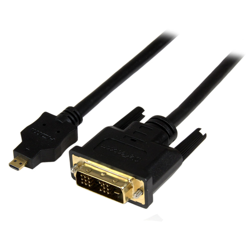 Cavo adattatore Cavo adattatore Startech.Com HDDDVIMM1M Video Micro Hdmi Dvi Black (ord.min.1.00 unità)
