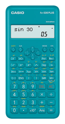 Calcolatrice Calcolatrice Casio FX 220 PLUS 2 FX SERIES SVPAM Certificata Azzurro (ord.min.1.00 unità)