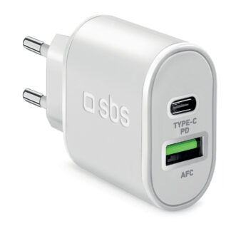 Caricabatterie USB Caricabatterie Sbs TETRPD20W WALL CHARGER 20W Power Delivery White (ord.min.1.00 unità)