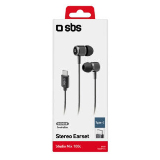 Auricolari microfono filo Auricolari microfono filo Sbs TEEARTYCK STUDIO MIX 100C Black (ord.min.1.00 unità)