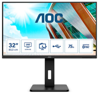 Monitor Monitor Aoc U32P2 Black (ord.min.1.00 unità)