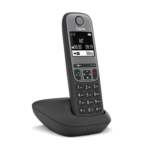 Cordless Cordless Gigaset AS SERIES As690 Black e Gray (ord.min.1.00 unità)