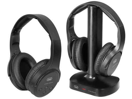 Cuffie wireless Cuffie Trevi 0F158000 FRS 1580 TW Black (ord.min.1.00 unità)