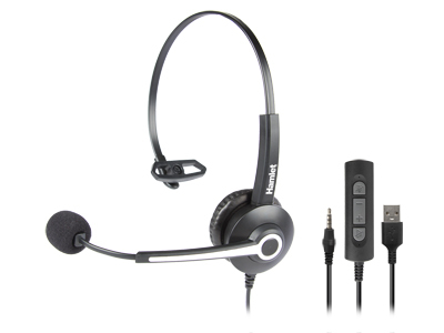 Cuffie microfono filo Cuffie microfono filo Hamlet HHEADM UJM RENOVA HEADSET Ujm Black (ord.min.1.00 unità)