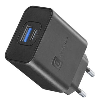 Caricabatterie USB Caricabatterie Cellular Line ACHSMUSB2PD25WK FAST CHARGER 25W Dual Pow (ord.min.1.00 unità)