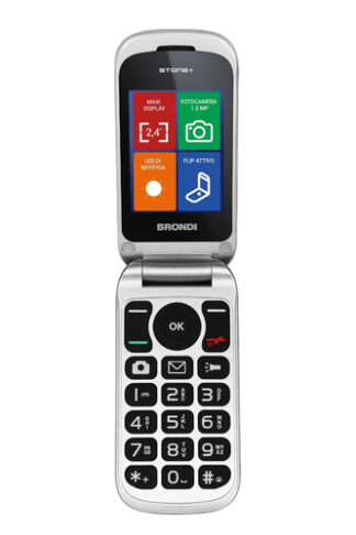 Cellulare Brondi 10278081 STONE+ Dual Sim White Cellulare (ord.min.1.00unità)