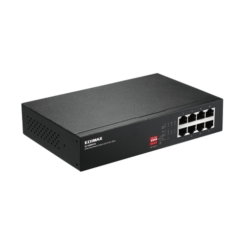 Switch di rete Switch di rete Edimax ES 1008PH V2 SMB Black (ord.min.1.00 unità)