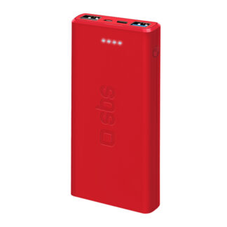 Power bank Power bank Sbs TTBB10000FASTR FAST CHARGER 10W Intelligent Charge Red (ord.min.1.00 unità)