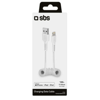 Cavo Lightning Sbs TECABLEUSBIP589SW CHARGING DATA CABLE Certificato A Cavo Lightning (ord.min.1.00unità)