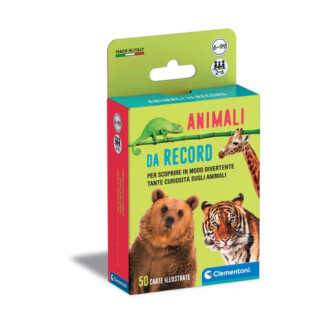 Carte gioco Clementoni 16733 Animali da Record Set carte da gioco (ord.min.1.00unità)