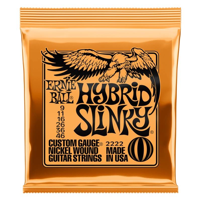 Muta corde chitarra elettrica Muta corde chitarra elettrica Ernie Ball P02222 HYBRID SLINKY (ord.min.1.00 unità)