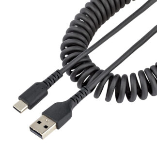 Cavo USB C Cavo USB C Startech.Com R2ACC 50C USB CABLE 2.0 Spiralato Black (ord.min.1.00 unità)