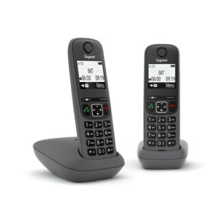 Cordless Gigaset L36852 H2810 K133 AS SERIES As490 Duo Black Cordless (ord.min.1.00unità)