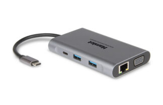 Hub multiporta HUB Hamlet HDKC PD400V Docking Station Usb C Pd 85W Gray (ord.min.1.00 unità)