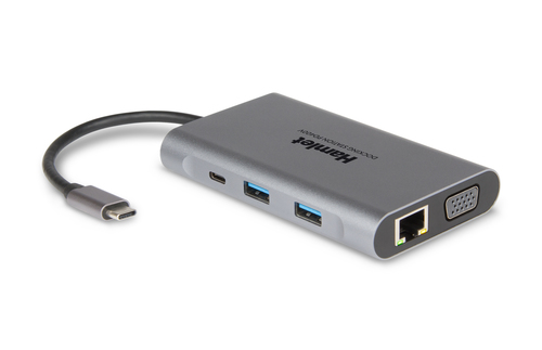 Hub multiporta HUB Hamlet HDKC PD400V Docking Station Usb C Pd 85W Gray (ord.min.1.00 unità)