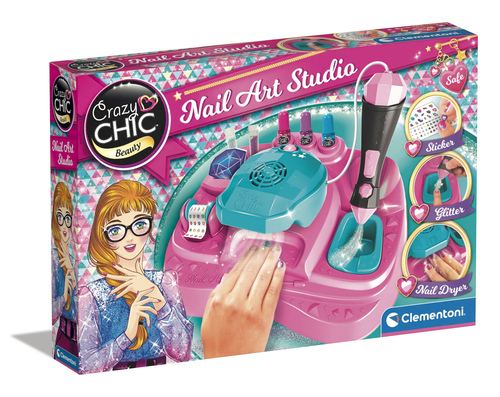 Set trucchi giocattolo Set trucchi giocattolo Clementoni 18730 CRAZY CHIC Nail Art Studio (ord.min.1.00 unità)