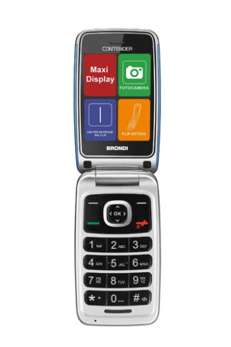 Cellulare Brondi 10277053 CONTENDER Dual Sim Blu Cellulare (ord.min.1.00unità)