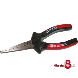 PINZE CON BECCHI PIATTI LUNGHI TESTA PULITA E IMPUGNATURE ISOLATE 230GP 160 PINZE BECCHI PIATTI L. long flat nose pliers Prod. SCU