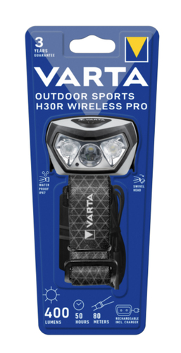 Torcia elettrica Torcia elettrica frontale ricaricabile Varta 18650101401 OUTDOOR SPORT (ord.min.1.00 unità)