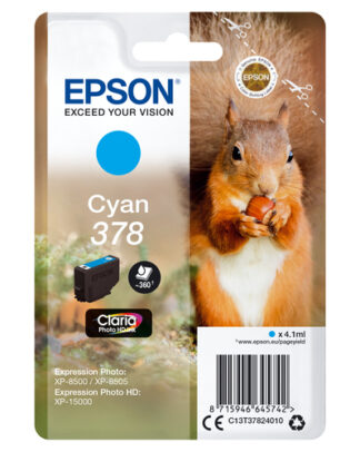 Cartuccia stampante Cartuccia stampante Epson C13T37824010 CLARIA 378 (ord.min.1.00 unità)