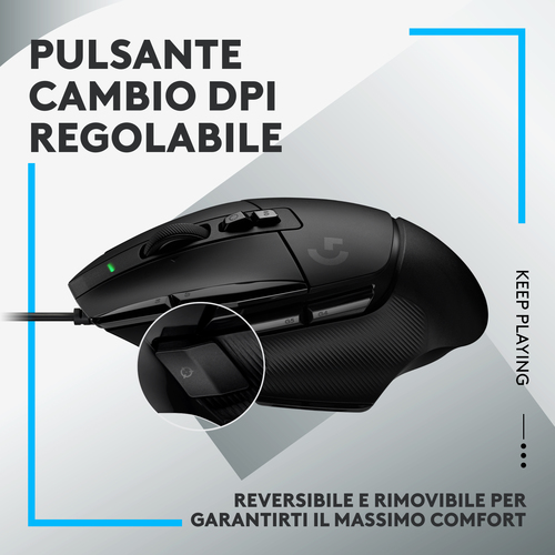 Mouse Mouse Logitech 910 006139 G SERIES G502 X Wired Black (ord.min.1.00 unità)