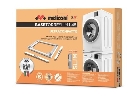 Kit colonna asciugabiancheria Kit colonna asciugabiancheria Meliconi 656116 TORRE Slim L45 White (ord.min.1.00 unità)