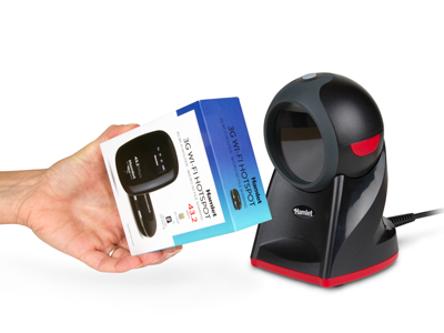 Lettore barcode Lettore barcode Hamlet HBCS 2D360 Da banco Black e Red (ord.min.1.00 unità)