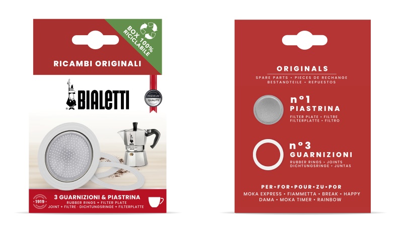 Set guarnizioni e filtro caffettiera Set guarnizioni e filtro caffettiera Bialetti 0800033 (ord.min.1.00 unità)