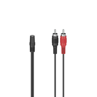 Cavo Jack 3.5 Cavo Jack 3.5 Hama 00205186 Rca Plugs Black (ord.min.1.00 unità)
