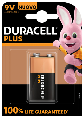 Batteria Transistor 9V Batteria Transistor 9V Duracell DU0503 PLUS (ord.min.1.00 unità)