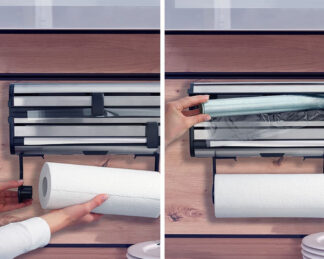 Porta rotolo cucina Porta rotolo Leifheit 25793 COMFORTLINE Parat Royal triplo Silver (ord.min.1.00 unità)