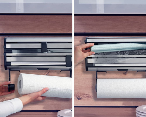 Porta rotolo cucina Porta rotolo Leifheit 25793 COMFORTLINE Parat Royal triplo Silver (ord.min.1.00 unità)
