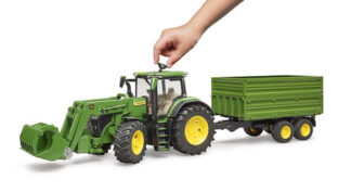 Mezzo agricolo Mezzo agricolo Bruder 03155 JOHN DEERE Trattore con Rimorchio (ord.min.1.00 unità)