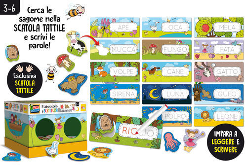 Prescolare Gioco prescolare Lisciani 95186 MONTESSORI Laboratorio di Scrittura (ord.min.1.00 unità)