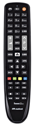 Telecomando tv Telecomando tv Meliconi 806073 GUMBODY Personal 2+ Black (ord.min.1.00 unità)