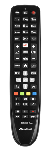 Telecomando tv Telecomando tv Meliconi 806075 GUMBODY Personal 4+ Black (ord.min.1.00 unità)