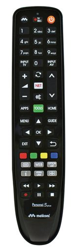 Telecomando tv Telecomando tv Meliconi 806076 GUMBODY Personal 5+ Black (ord.min.1.00 unità)