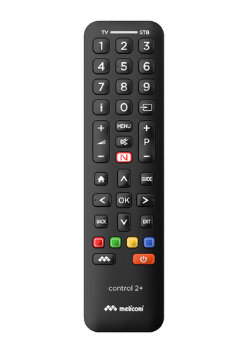 Telecomando tv Telecomando tv Meliconi 808038 CONTROL 2+ Black (ord.min.1.00 unità)