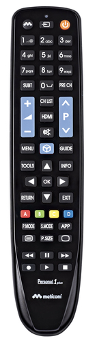 Telecomando tv Telecomando tv Meliconi 806072 GUMBODY Personal 1+ Black (ord.min.1.00 unità)