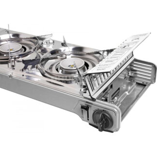 Fornello campeggio Fornello campeggio Brunner 0708017N Devil Double Grill Cromo (ord.min.1.00 unità)