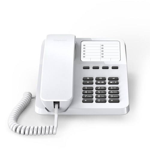 Telefono fisso Telefono fisso Gigaset DESK 400 White (ord.min.1.00 unità)