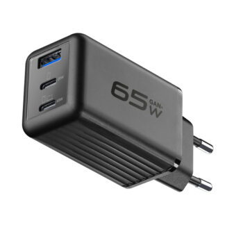 Caricabatterie USB Caricabatterie Cellular Line ACHUSBGAN3PD65WK MULTIPOWER MICRO 65W GaN (ord.min.1.00 unità)
