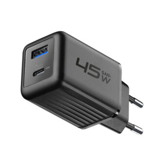 Caricabatterie USB Caricabatterie Cellular Line ACHUSBGAN2PD45WK MULTIPOWER MICRO 45W GaN (ord.min.1.00 unità)