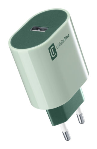 Caricabatterie USB Caricabatterie Cellular Line ACHUSBSMART12WG STYLECOLOR 12W Verde (ord.min.1.00 unità)