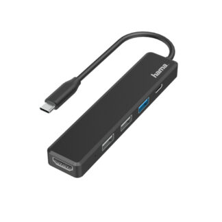 Hub multiporta HUB Hama 00200117 Usb Type C con Hdmi Black (ord.min.1.00 unità)