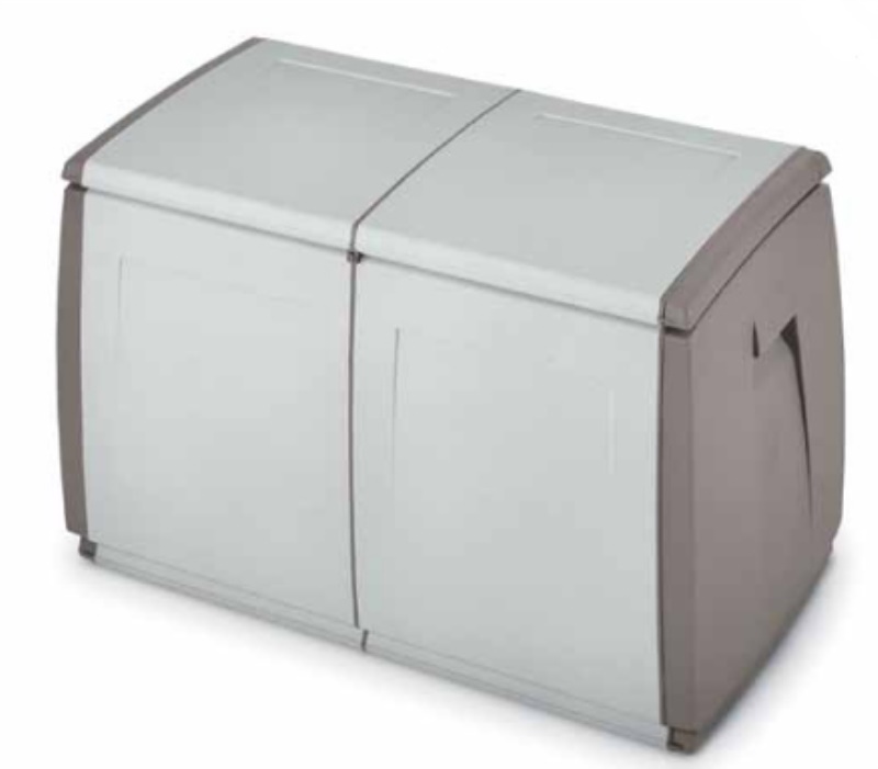Baule giardino Baule Terry 1002733 IN & OUT Box 97 Grigio chiaro e scuro (ord.min.1.00 unità)
