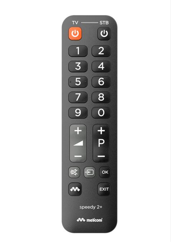 Telecomando tv Telecomando tv Meliconi 807026 SPEEDY 2+ Black (ord.min.1.00 unità)