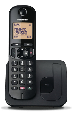 Cordless Cordless Panasonic KX TGC250JTB Dect Black (ord.min.1.00 unità)