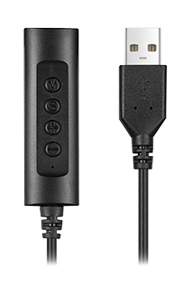 Cavo adattatore Cavo adattatore Hamlet HHEADA UA Jack a Usb a con Controlli Volume Bla (ord.min.1.00 unità)